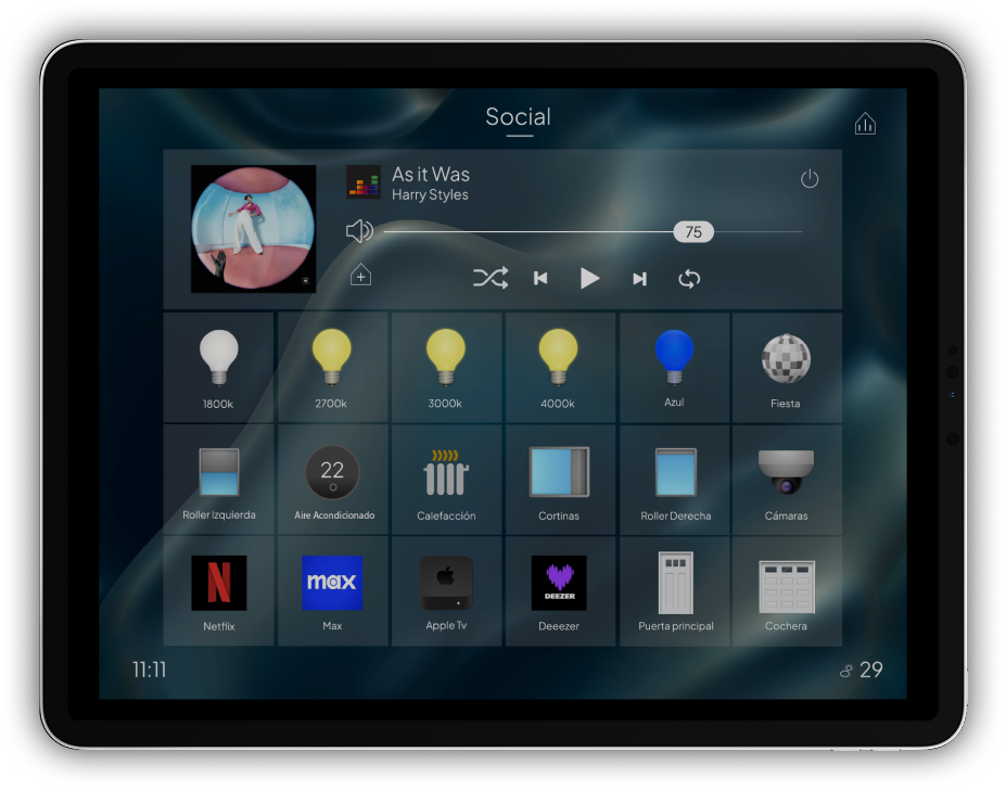 Panel de Control Domótico